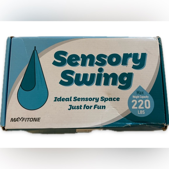 NIB•Sensory Swing by Maxfitone, purple color, one size, holds up to 220lbs - Picture 5 of 10